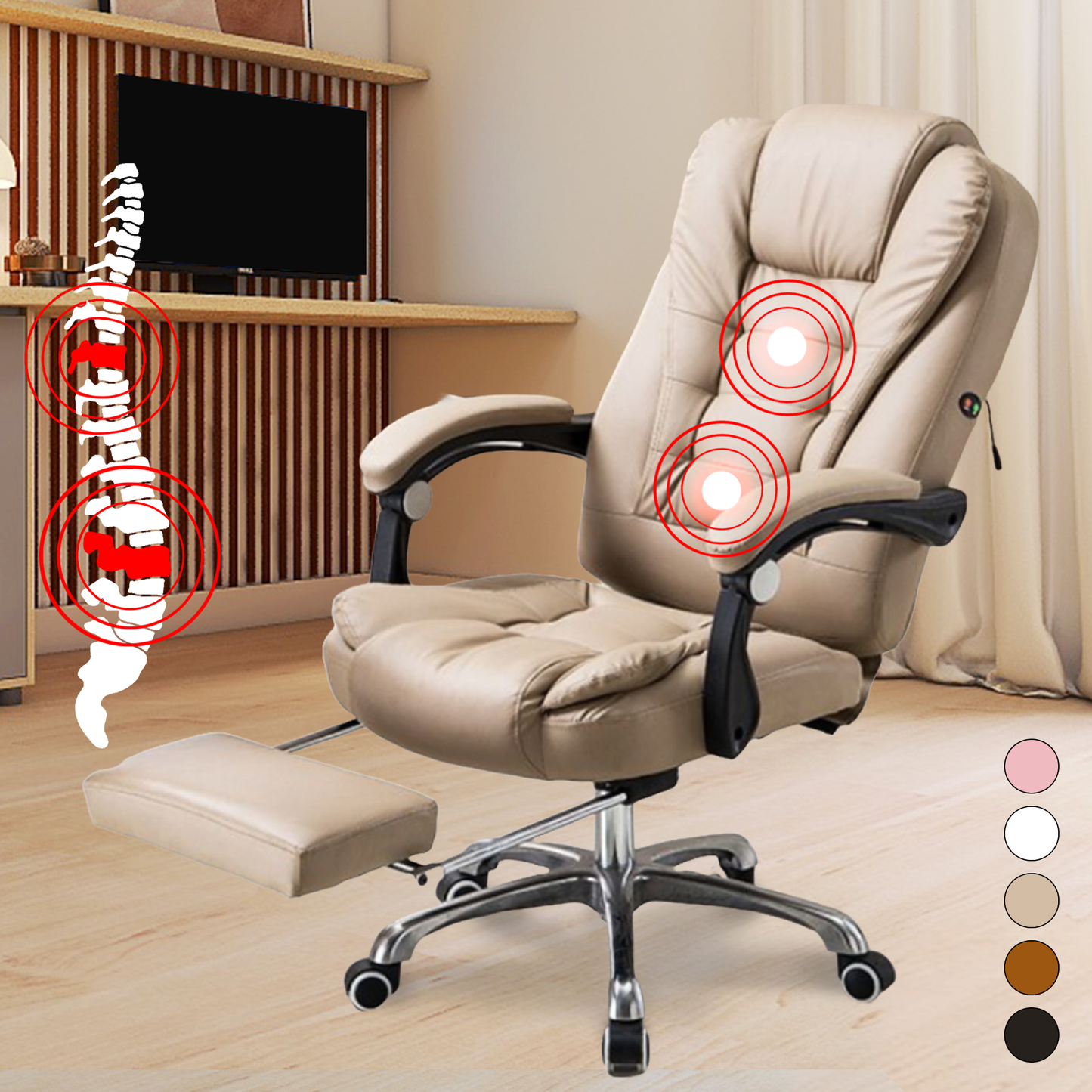 Silla de oficina con masaje