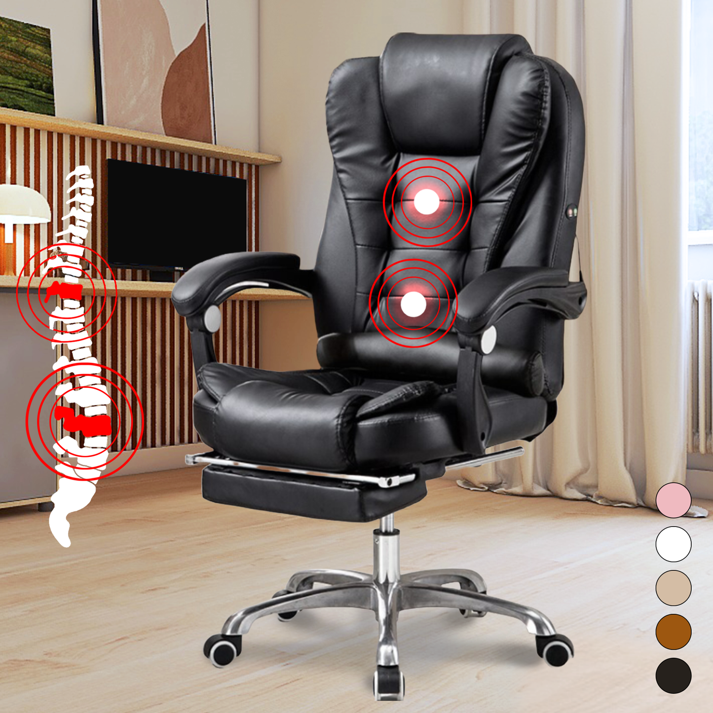 Silla de oficina con masaje